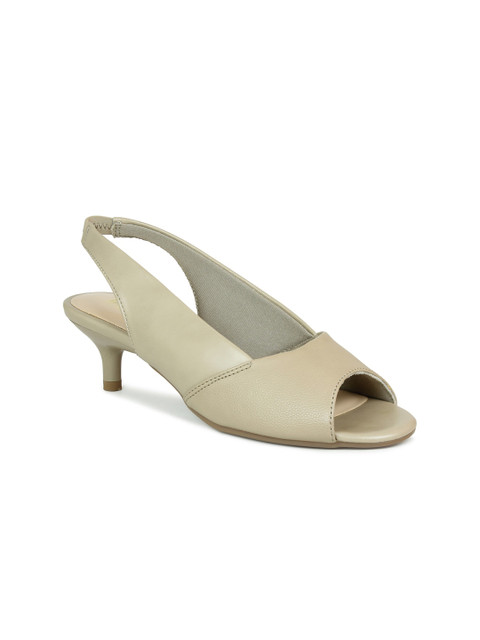 

Inc 5 Women Beige Solid Party Peep Toes