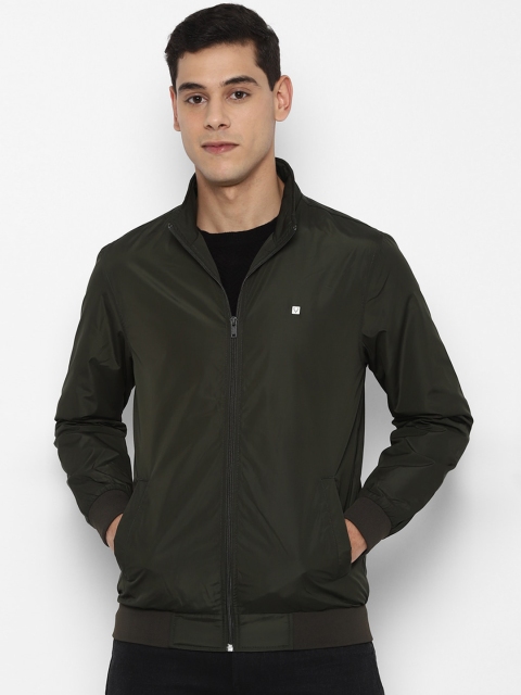 

Allen Solly Men Olive Green Bomber Jacket