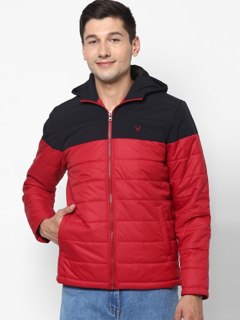 

Allen Solly Men Red Colourblocked Puffer Jacket