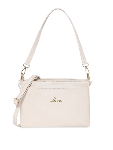 

Lavie Off White PU Regular Structured Shoulder Bag