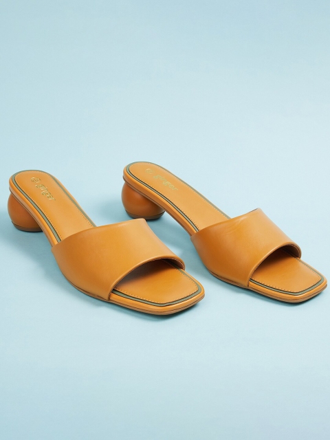 

Ginger by Lifestyle Mustard Yellow Block Sandals