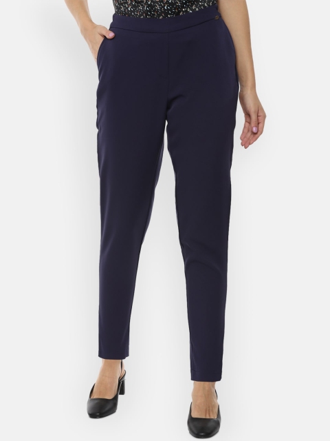 

Van Heusen Woman Women Navy Blue Trousers