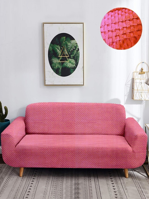 

Cortina Pink Solid 2 Seater Sofa Cover