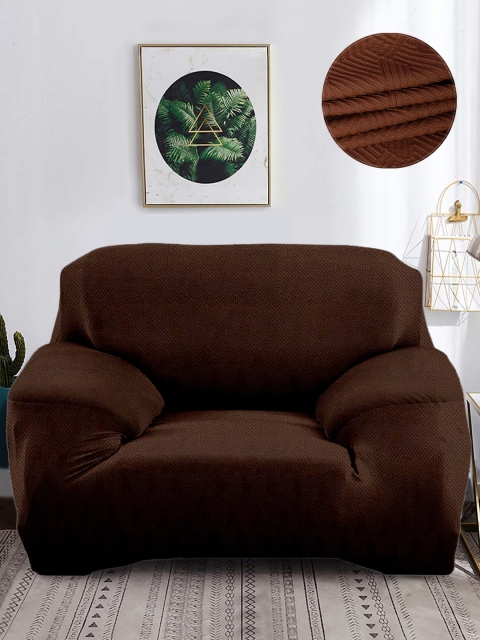 

Cortina Brown Regular Jacquard Sofa Cover
