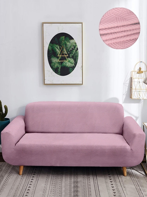 

Cortina Pink Solid Sofa Covers