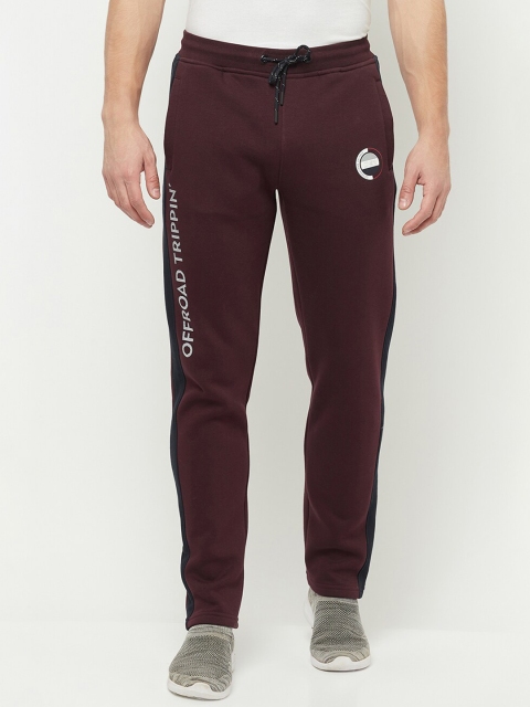 

Octave Men Maroon Solid Cotton Track Pants