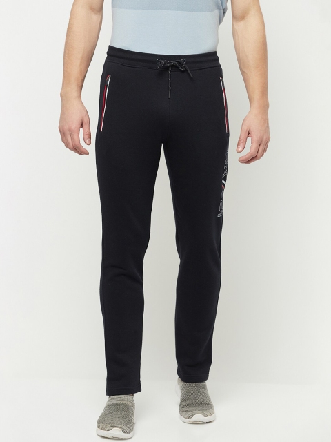 

Octave Men Navy Blue Solid Cotton Trackpants