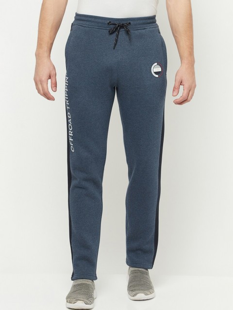 

Octave Men Blue Solid Cotton Trackpants