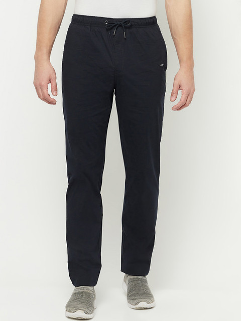 

Octave Men Navy Blue Cotton Track Pants