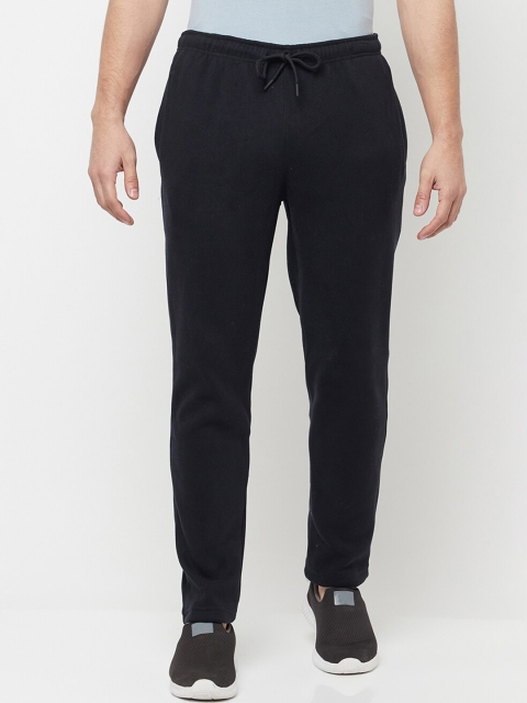 

Octave Men Navy Blue Solid Cotton Trackpants