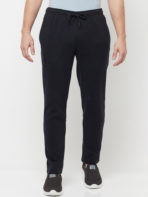 

Octave Men Navy Blue Solid Cotton Trackpants