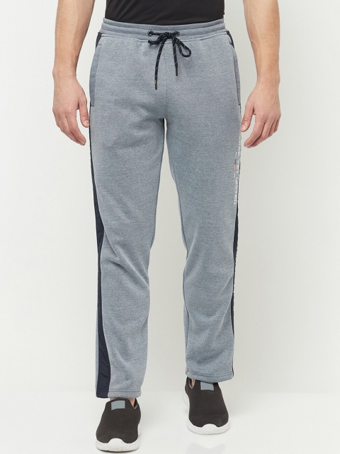 

Octave Men Blue Solid Cotton Track Pants