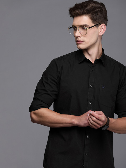 

Allen Solly Men Black Modern Slim Fit Casual Shirt