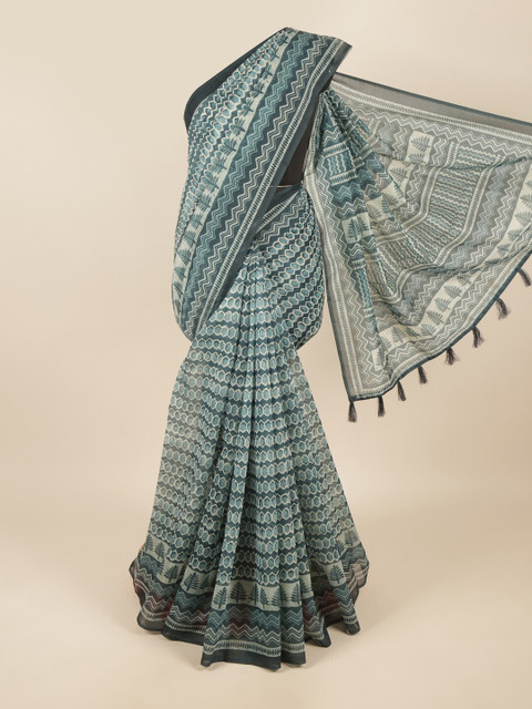 

Pothys Blue & Grey Saree