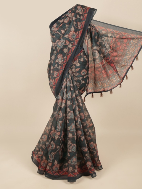 

Pothys Green & Red Kalamkari Printed Saree