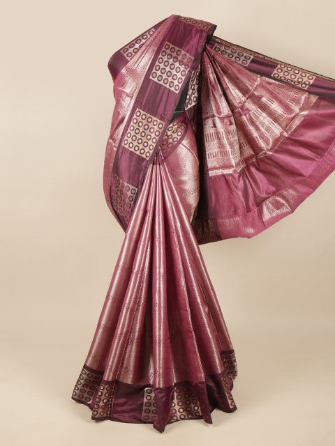 

Pothys Pink Woven Design Cotton Blend Saree