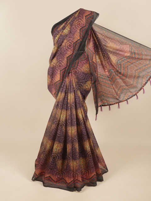 

Pothys Pink & Yellow Saree