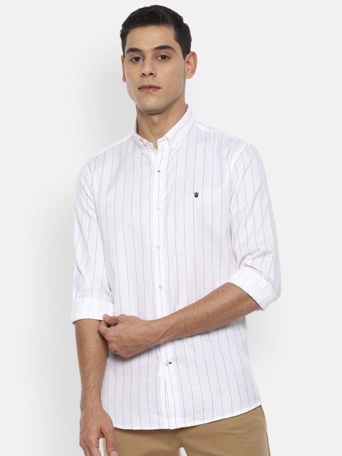 

Louis Philippe Sport Men White Slim Fit Striped Casual Shirt