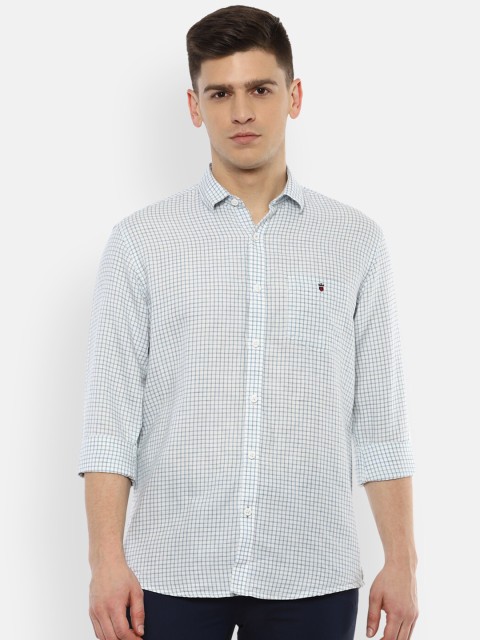 

Louis Philippe Sport Men Navy Blue Slim Fit Micro Checks Checked Casual Shirt
