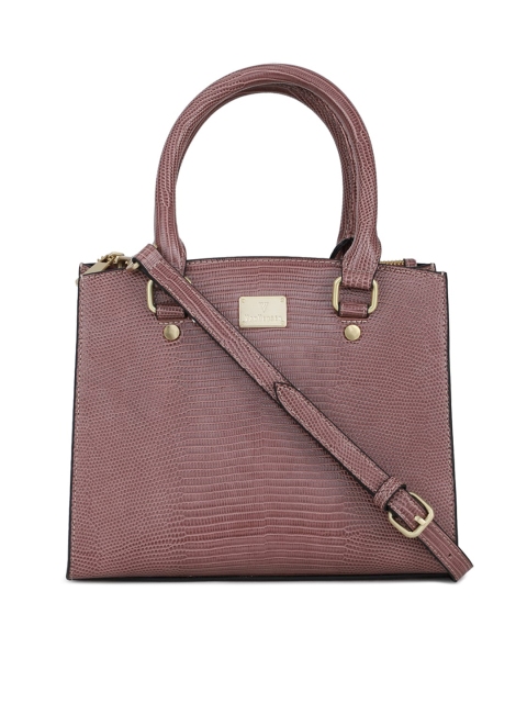 

Van Heusen Woman Brown Textured PU Structured Handheld Bag with Quilted