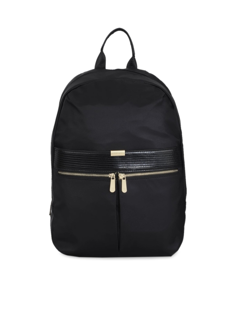 

Van Heusen Woman Women Black & Gold-Toned Backpack