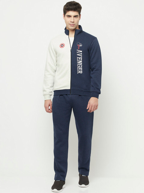 

Octave Men Blue & White Avengers Printed Cotton Tracksuit