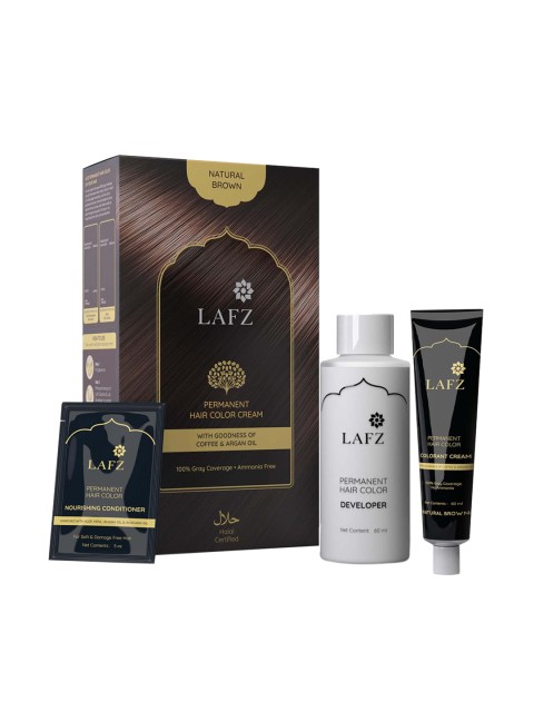 

LAFZ Unisex Hair Color Cream Natural Brown - 125 ml