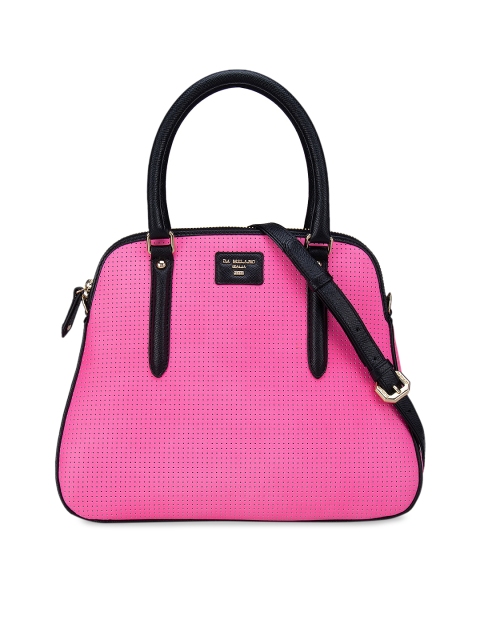 

Da Milano Pink Leather Structured Handheld Bag