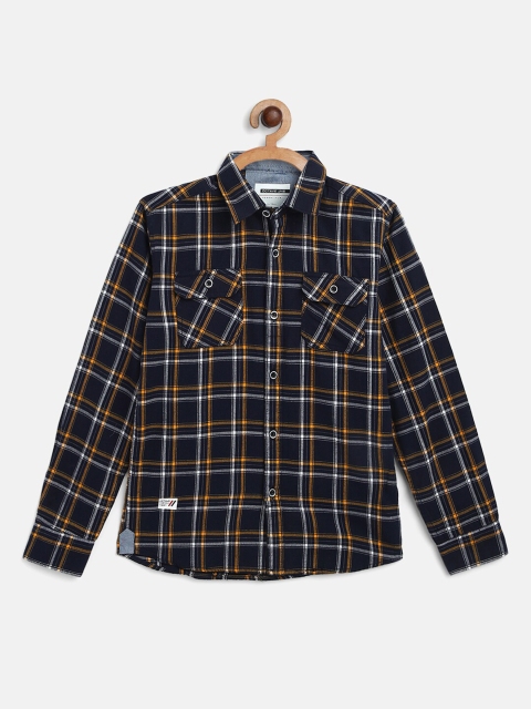

Octave Boys Yellow Tartan Checks Checked Casual Shirt