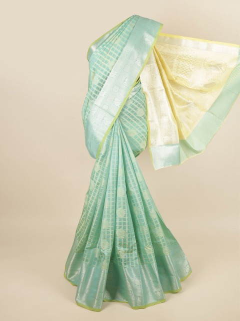 

Pothys Blue & Yellow Ethnic Motifs Saree