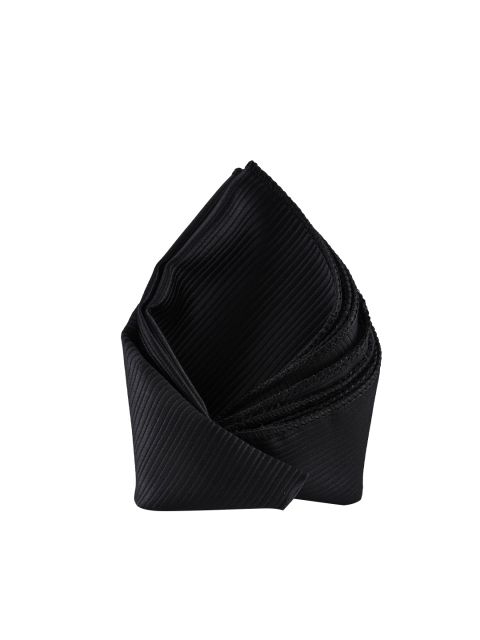 

BuckleUp Men Black Textured Microfibre Pocket Square
