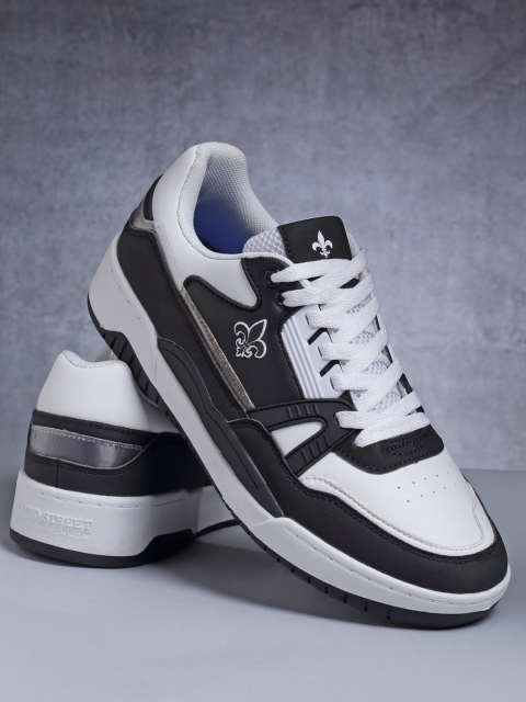 

Bond Street By Red Tape Men Black & White Colourblocked Sneakers