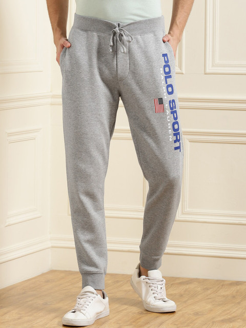 

Polo Ralph Lauren Men Grey Solid Cotton Joggers