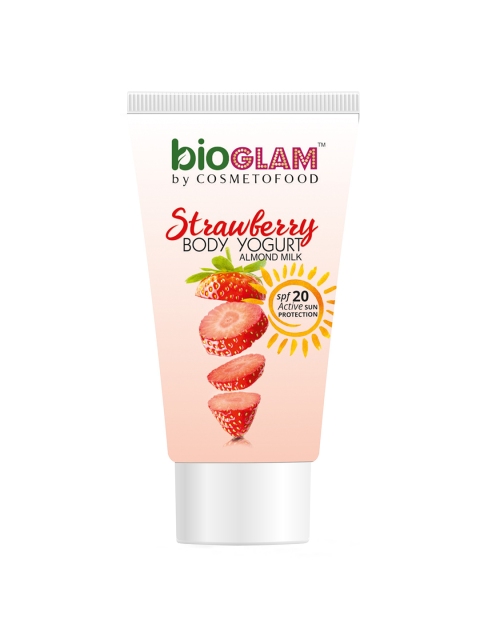 

COSMETOFOOD Bioglam Organic Strawberry Body Yogurt With Spf 20- 25ml, Multi