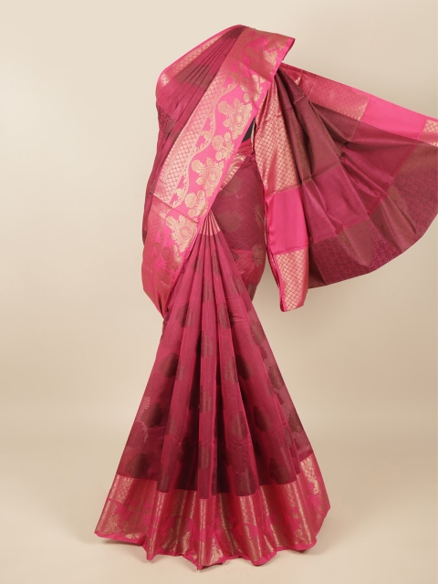

Pothys Magenta Woven Design Cotton Blend Saree