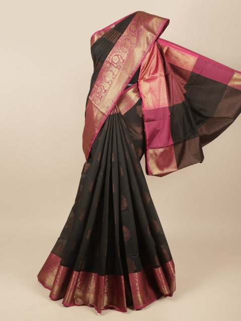

Pothys Black & Pink Ethnic Motifs Saree