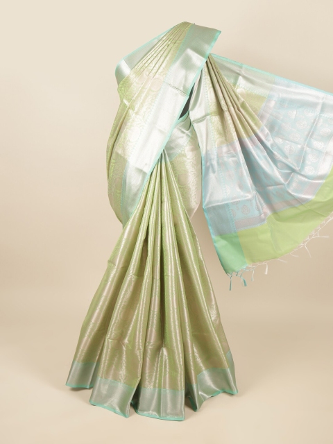 

Pothys Green Woven Design Tissue Saree