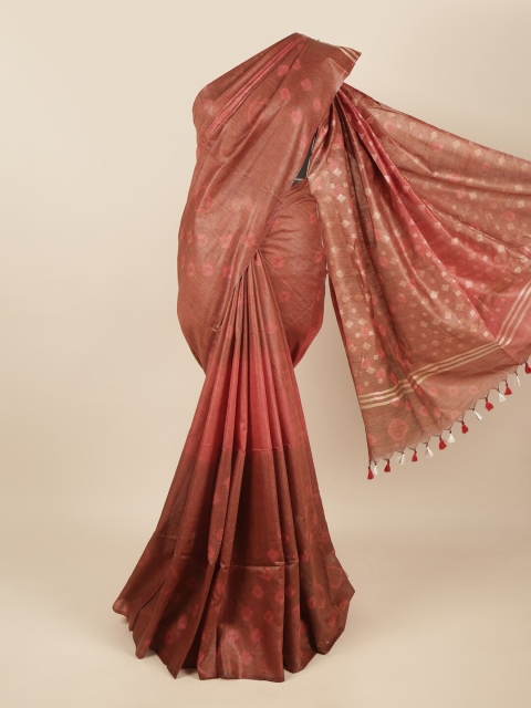 

Pothys Brown Woven Design Jute Cotton Saree