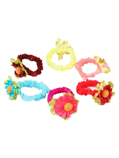 

Spiky Girls Set of 6 Ponytail Holders, Blue