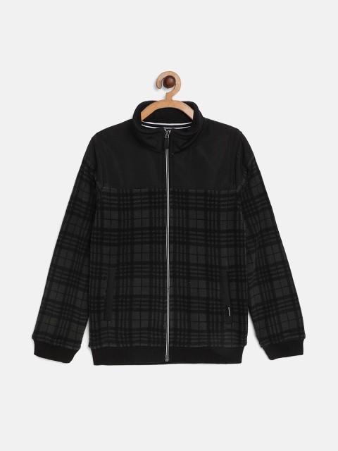 

Octave Boys Black Checked Sweatshirt