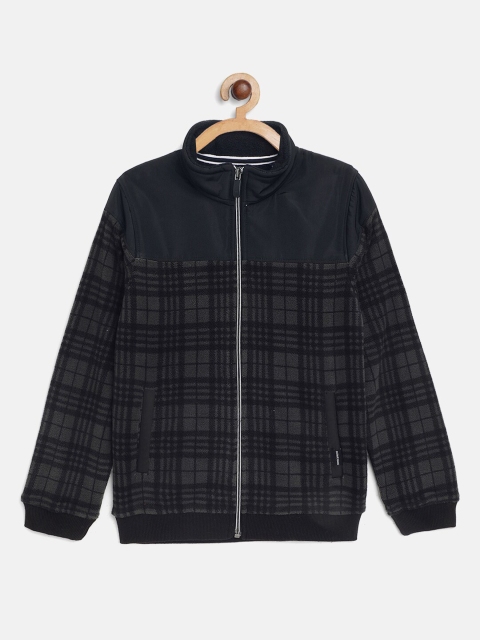 

Octave Boys Black Checked Sweatshirt