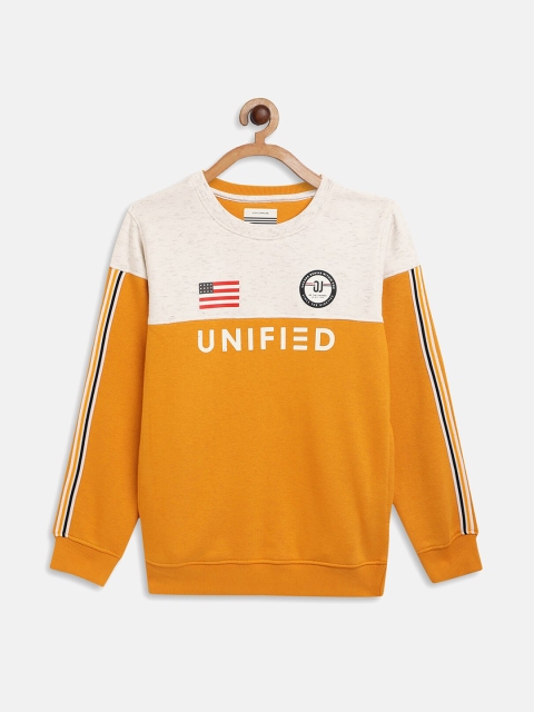 

Octave Boys Yellow Colourblocked Sweatshirt