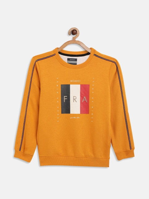 

Octave Boys Mustard Printed Sweatshirt