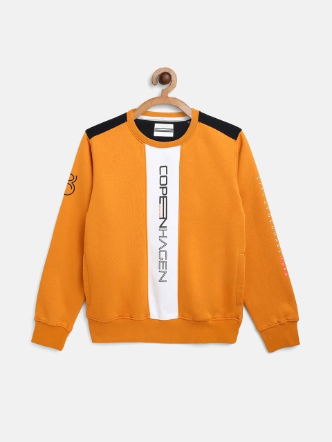 

Octave Boys Yellow Printed Sweatshirt