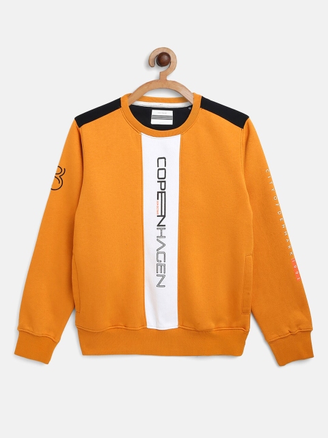 

Octave Boys Yellow Typography Printed Sweatshirt