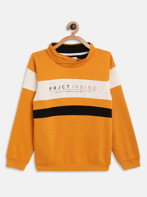 

Octave Boys Mustard Colourblocked Sweatshirt