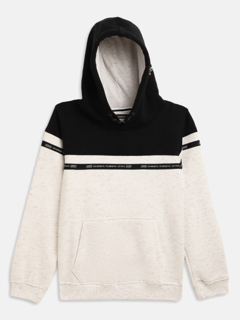 

Octave Boys Navy Blue & White Hooded Sweatshirt