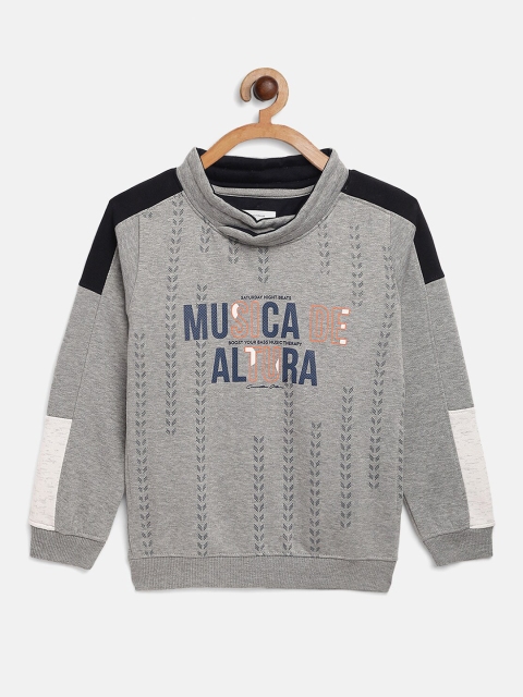 

Octave Boys Grey Printed Sweatshirt