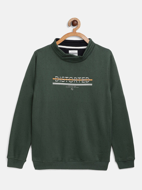 

Octave Boys Green Printed Sweatshirt