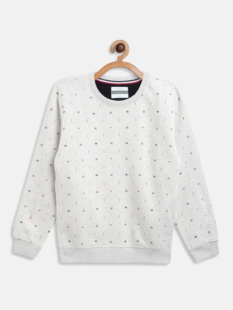 

Octave Boys White Printed Sweatshirt